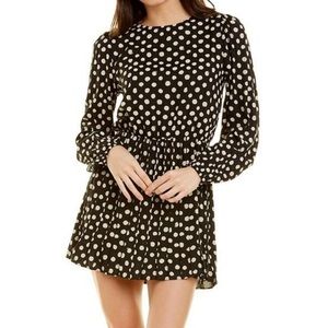 XIX PALMS Polka Dot Positano Terrace Pleated Mini Dress ~ Sz XS ~ Like New